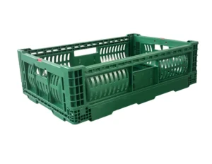 600x400x180mm foldable mesh nestable crate | 33l ventilated produce bin