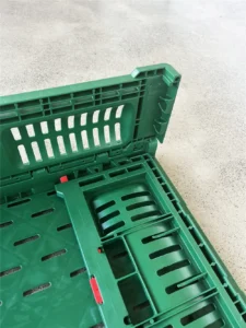 600x400x180mm foldable mesh nestable crate | 33l ventilated produce bin