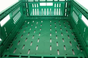 600x400x180mm foldable mesh nestable crate | 33l ventilated produce bin