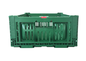 600x400x180mm foldable mesh nestable crate | 33l ventilated produce bin