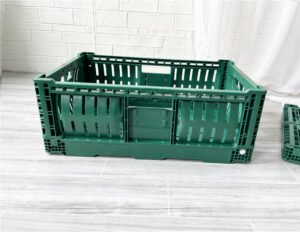 plastic collapsible crate export packaging crate moving container foldable crate stackable design