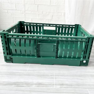 plastic collapsible crate export packaging crate moving container foldable crate stackable design