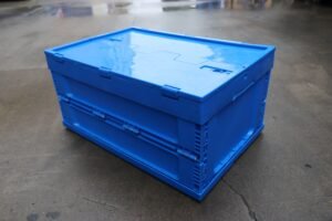 high load collapsible plastic container | heavy duty solid wall storage box