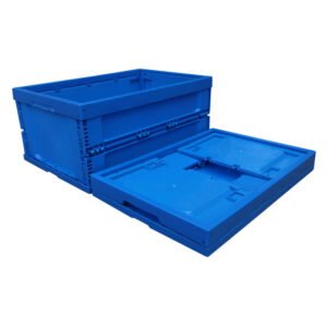 high load collapsible plastic container | heavy duty solid wall storage box