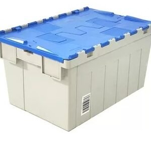 plastic moving crate with lid 600×400×315mm